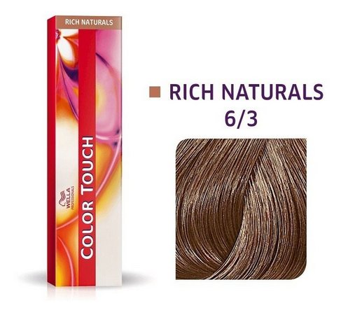 Tonalizante Wella Color Touch Louro Escuro Dourado 6/3 - 60 G