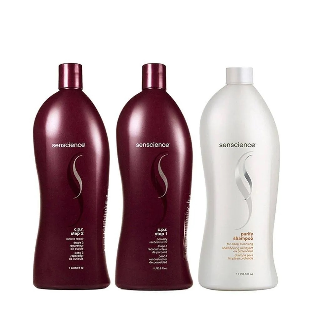 Kit Senscience C.P.R. Reconstructor Repair - Shampoo purify Salo 