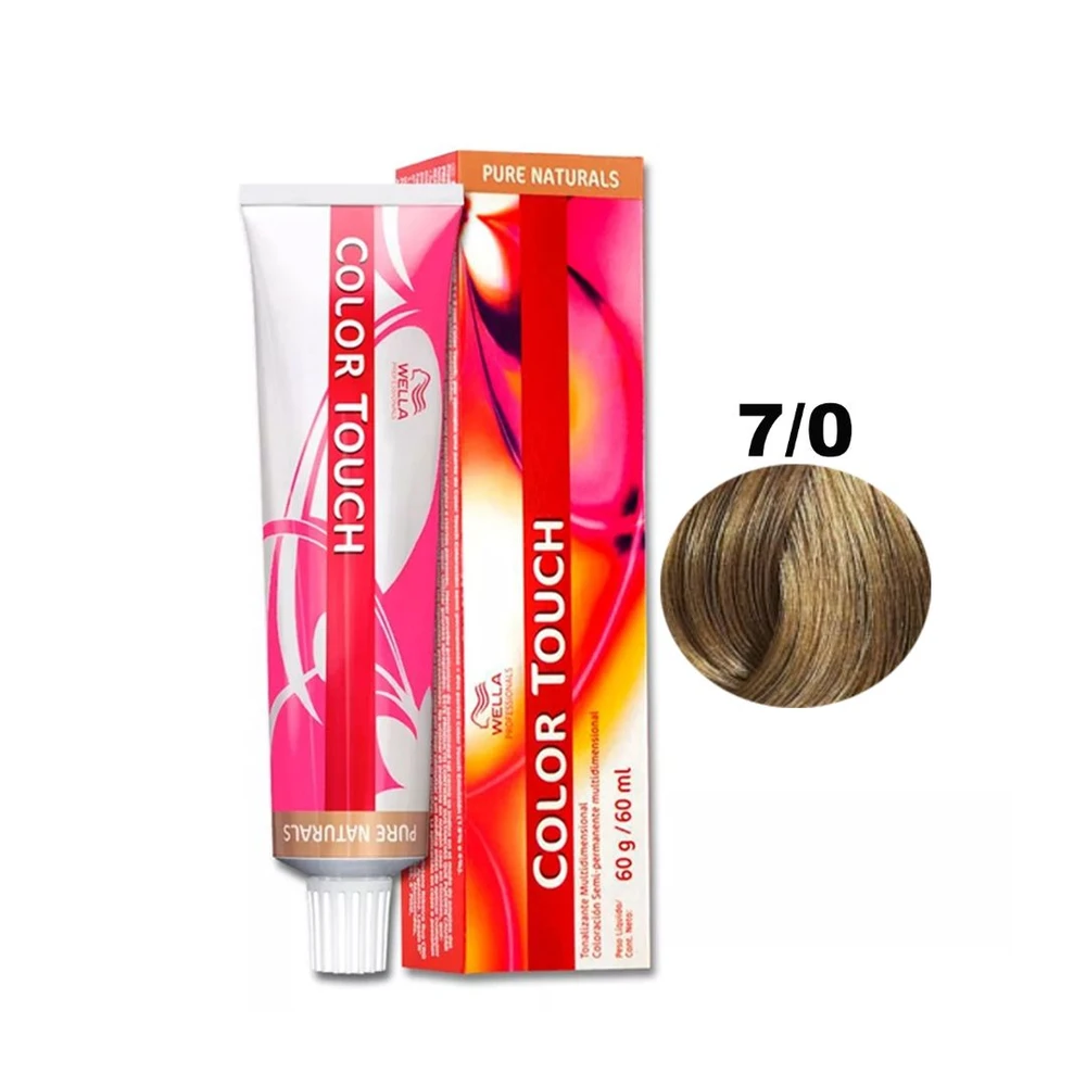 Tonalizante Wella Color Touch Louro Mdio Natural 7/0 - 60 G