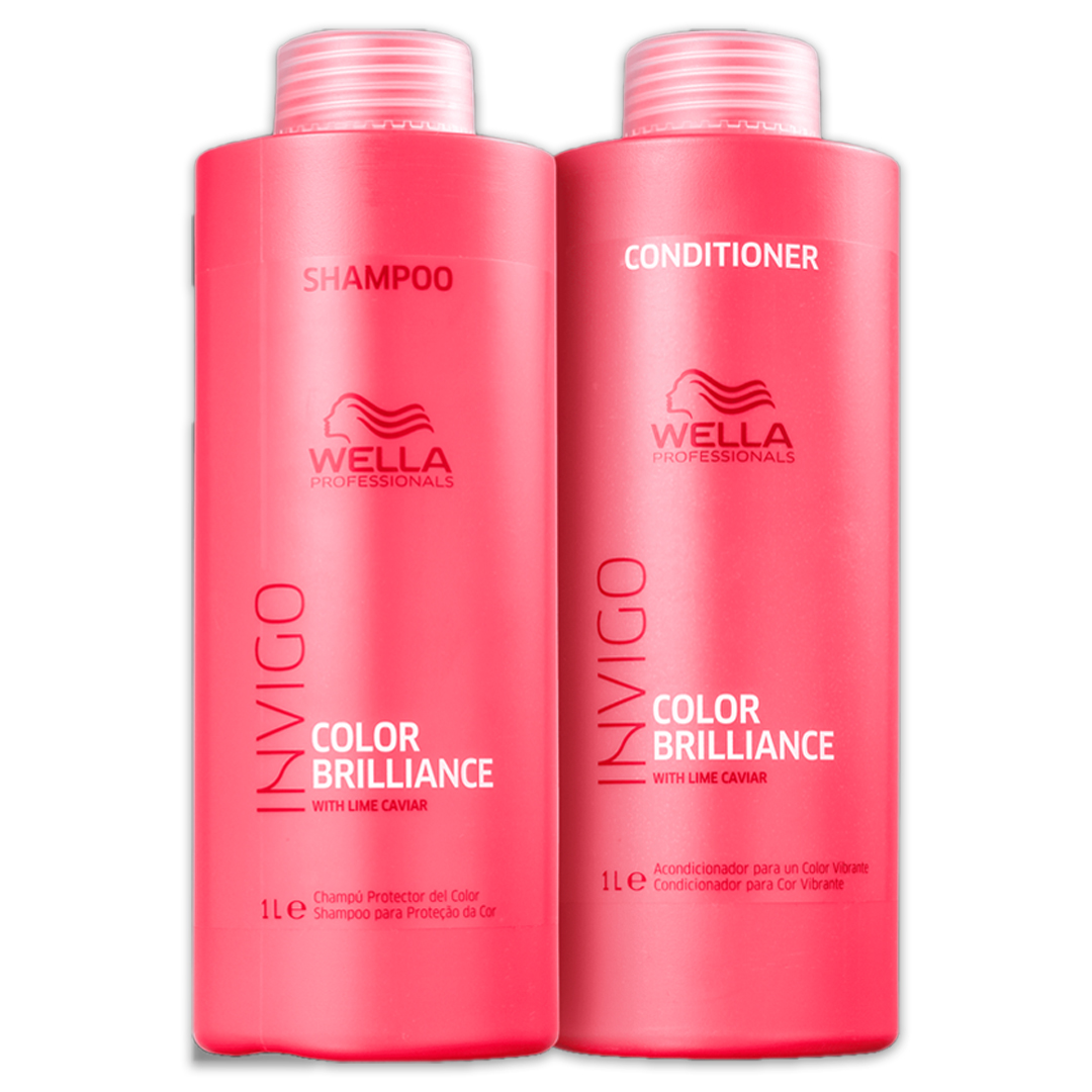 Kit Wella Professionals Invigo Color Brilliance Salon Duo (2 Produtos) 