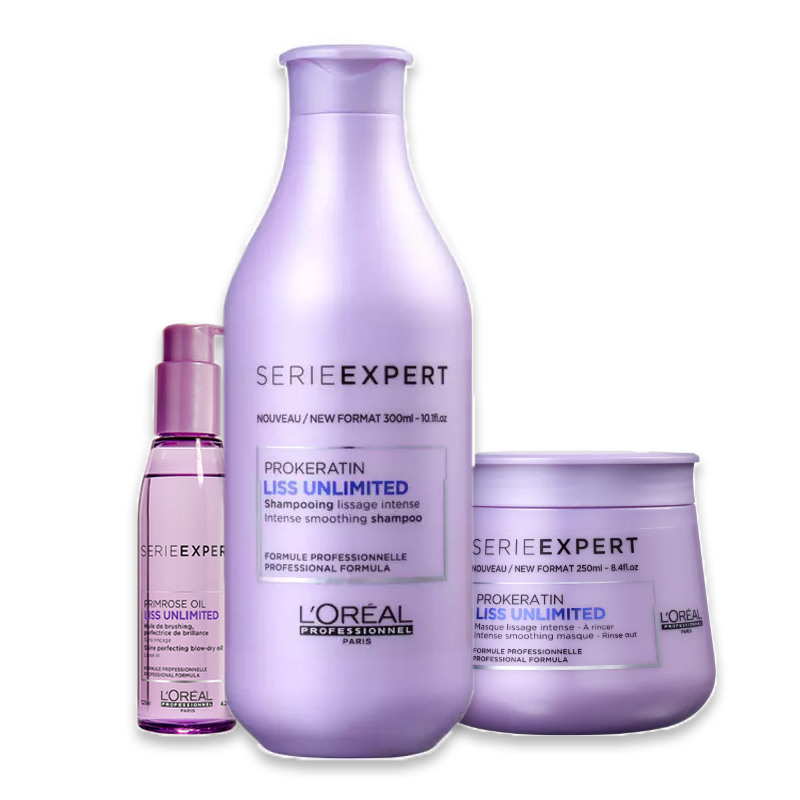 Kit Loreal Professionnel Liss Unlimited  (3 Produtos)