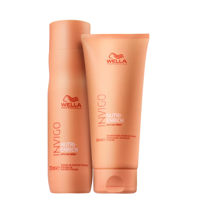 Kit Pequeno Wella Professionals Invigo Nutri-Enrich Duo - Shampoo 250 mL + Condicionador 200 mL 