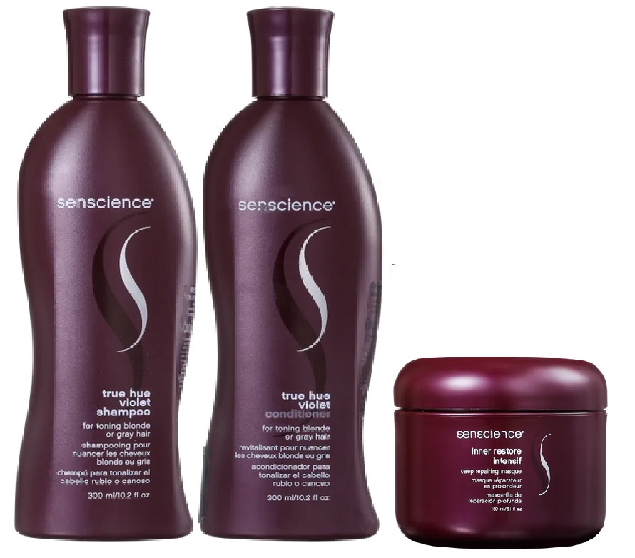 Kit Senscience True Hue Violet (Shampoo + Condicionador + Mscara)