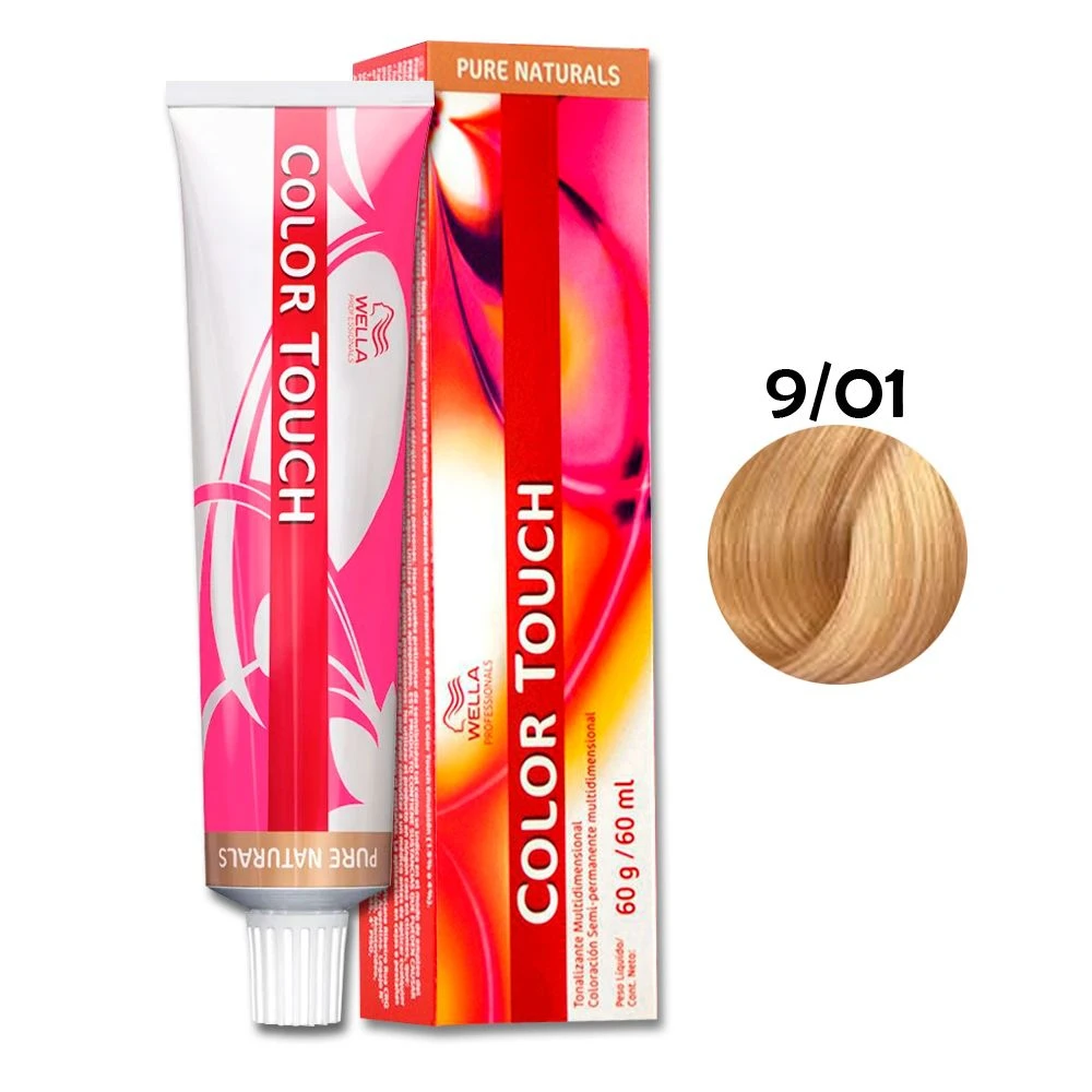 Tonalizante Wella Color Touch Louro Ultra Claro Natural Cinza 9/01 - 60 G