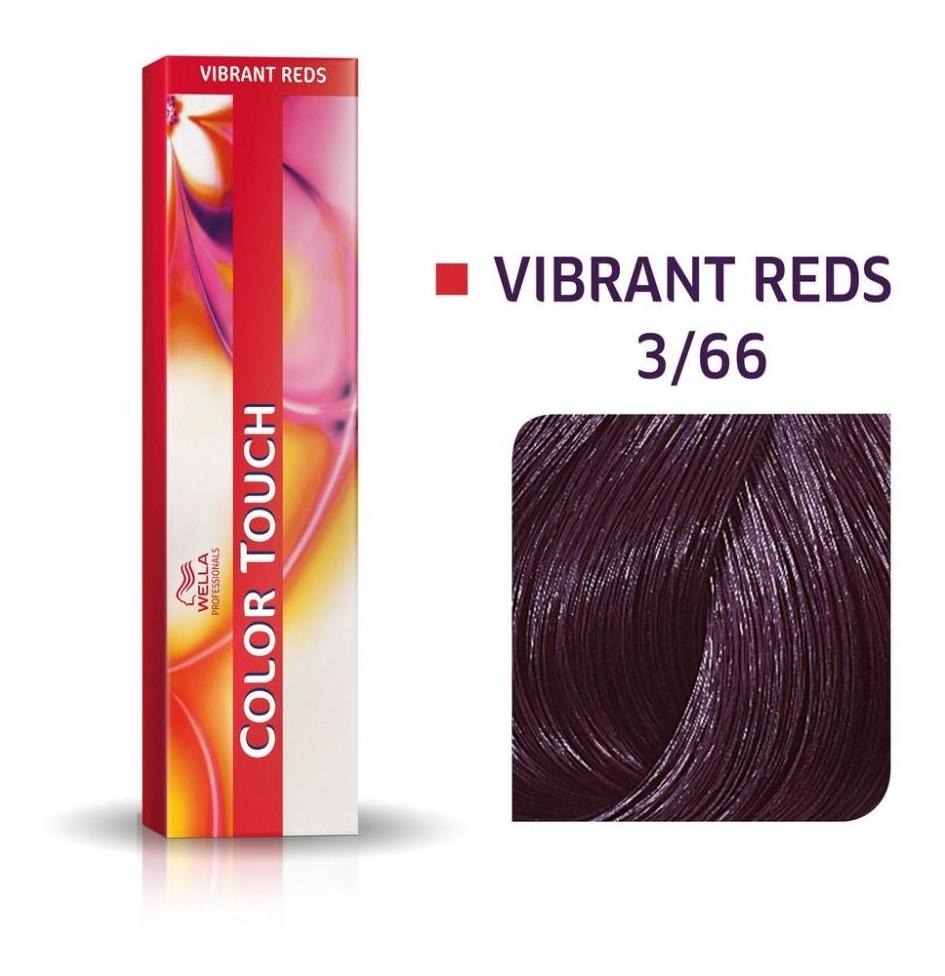 Tonalizante Wella Color Touch Castanho Escuro Violeta Intenso 3/66 - 60 G