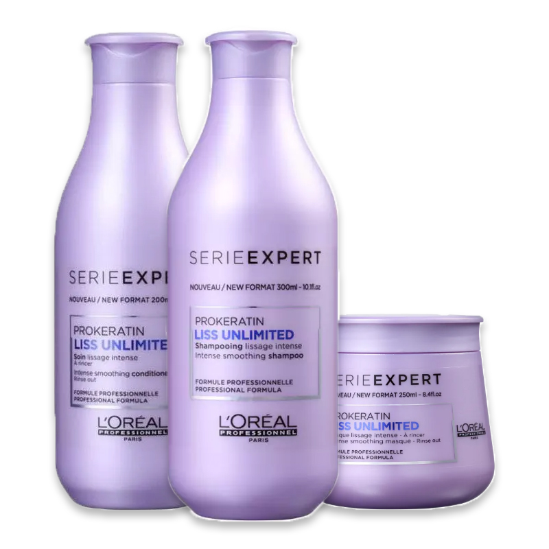 Kit Loreal Professionnel Liss Unlimited  (3 Produtos)