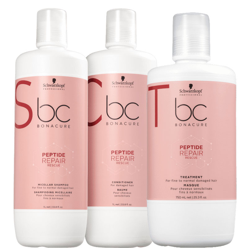 Kit Schwarzkopf Professional BC Bonacure Peptide Repair Nutrio Intensiva (3 produtos) 