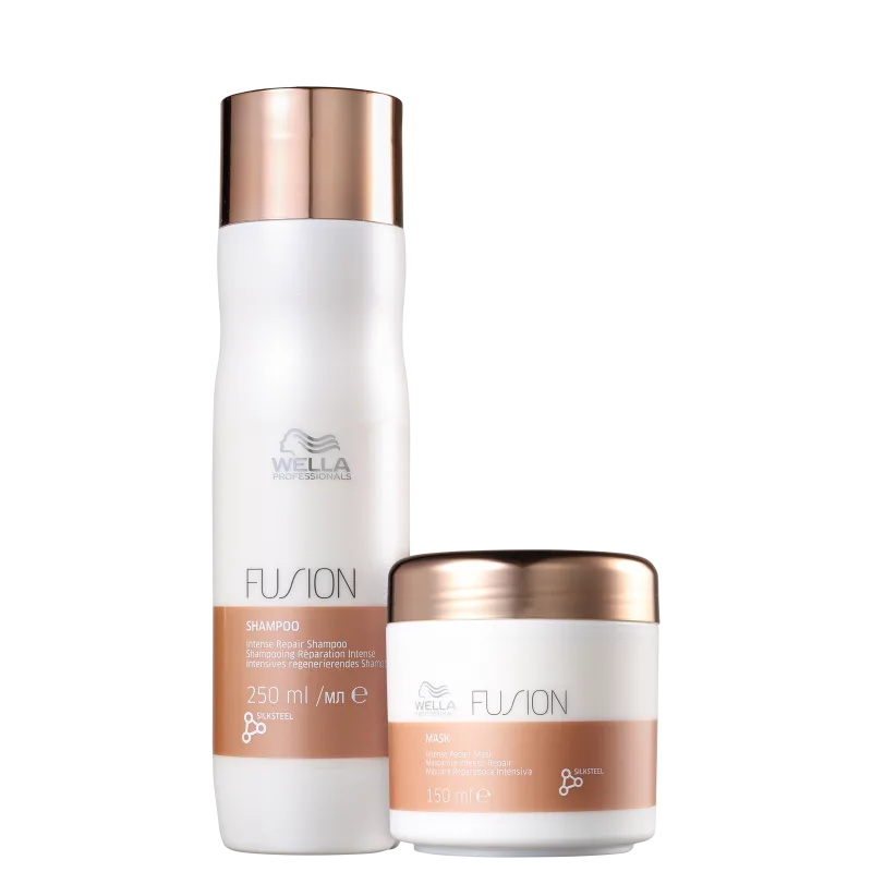 Kit Wella Professionals Fusion Duo Treat Shampoo 250 ml + Mscara 150 ml 