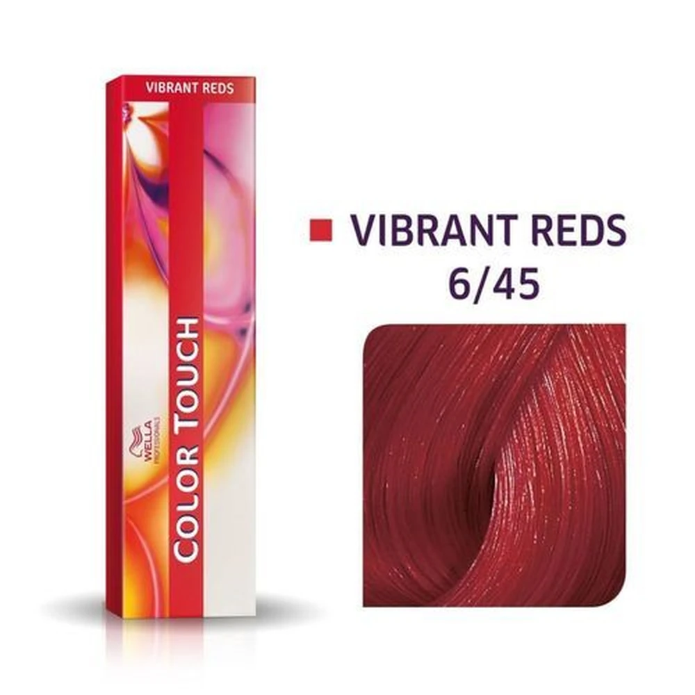 Tonalizante Wella Color Touch Louro Escuro Vermelho Acaju 6/45 - 60 G