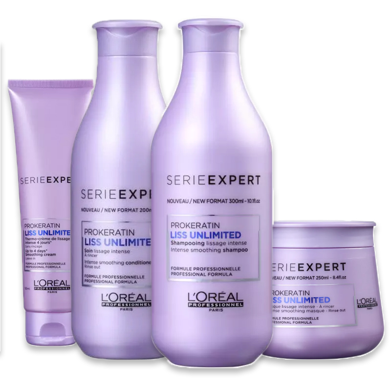 Kit Loreal Professionnel Liss Unlimited  (4 Produtos)