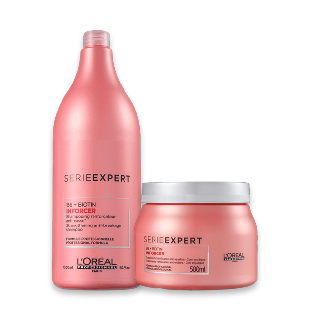 Kit Loreal Professionnel Inforcer Serie Expert Salon Duo (2 Produtos)