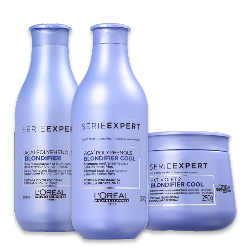 Kit Loreal Professionnel Serie Expert Blondifier Cool Trio (3 Produtos)