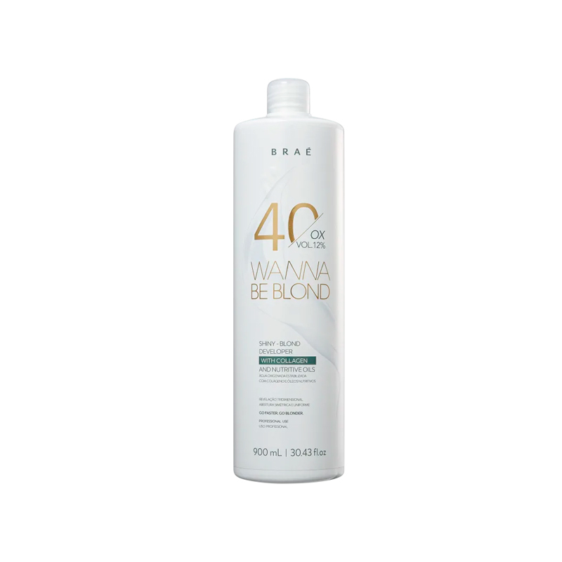 Agua Oxigenada Bra Wanna Be Blond 40 Vol 900ml 