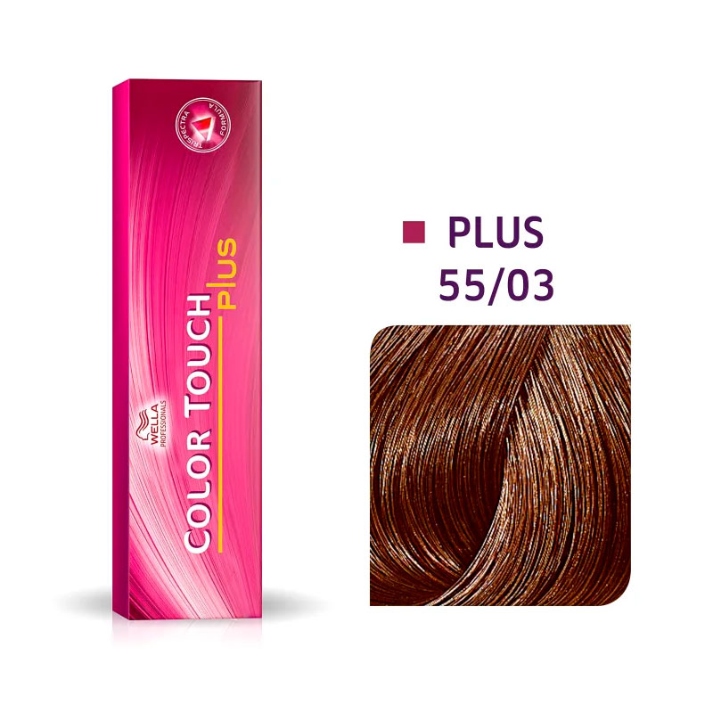 Colorao Wella Castanho Claro Intenso Natural Dourado 55/03 - 60 G