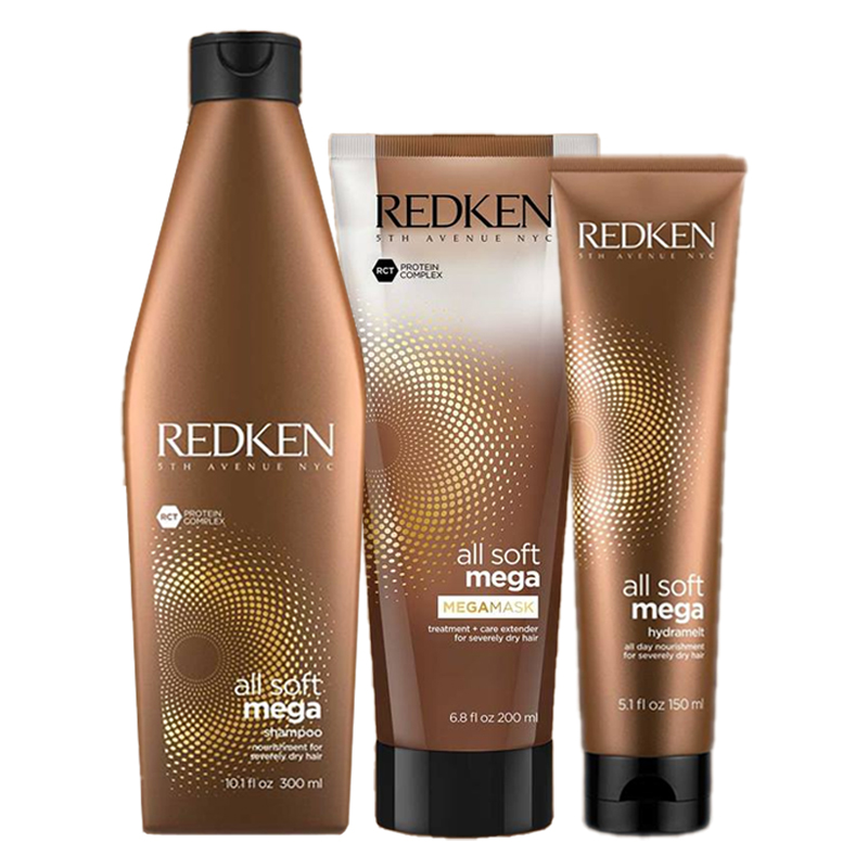 Kit Redken All Soft Mega Trio (3 Produtos)