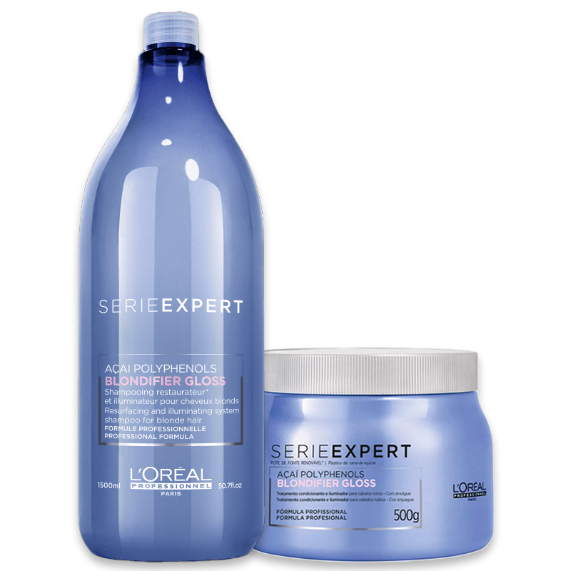 Kit Loreal Professionnel Serie Expert Blondifier Gloss Masque (2 Produtos)