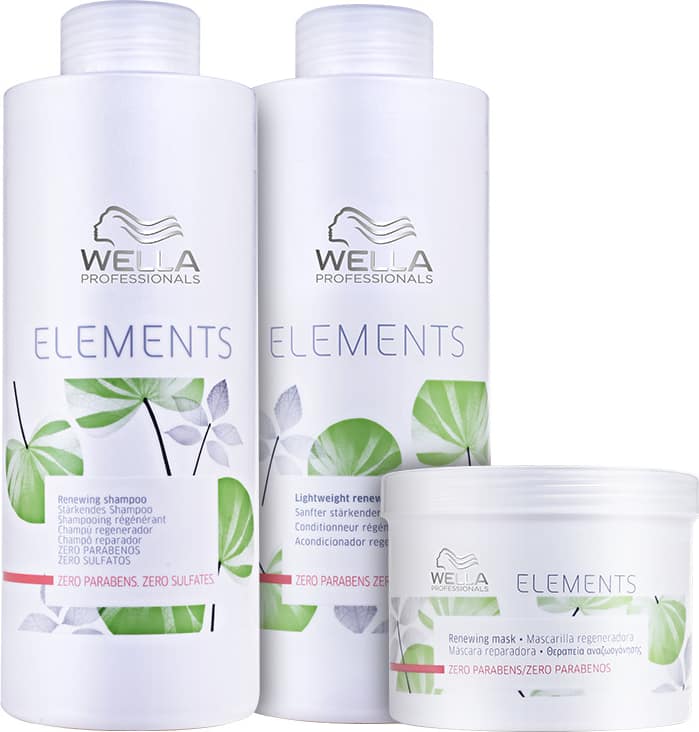 Kit Wella Professionals Elements Renewing Trio Salon (3 Produtos) 