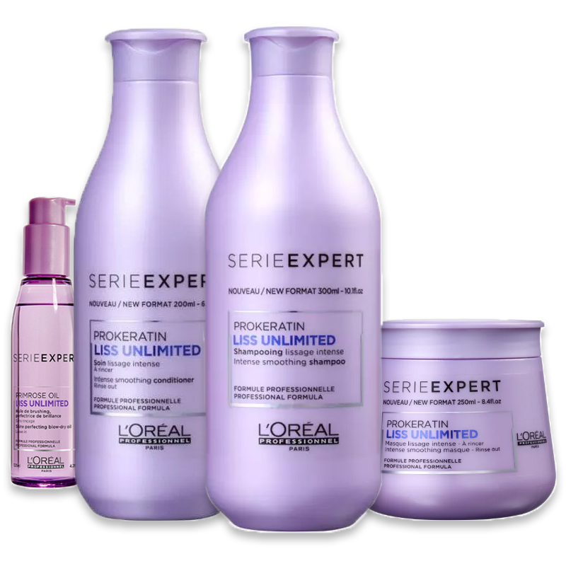 Kit Loreal Professionnel Liss Unlimited  (4 Produtos)