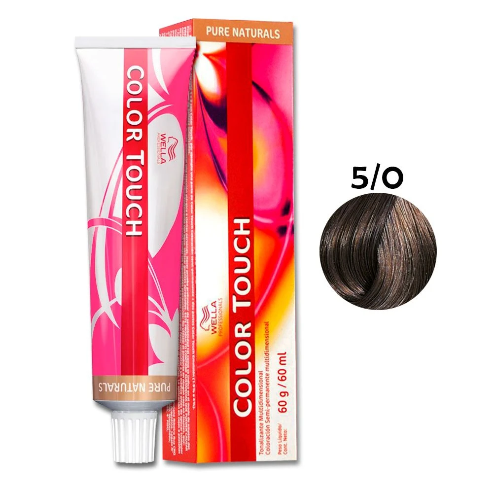 Tonalizante Wella Color Touch Castanho Claro Natural 5/0 - 60 G