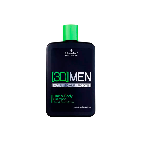 Shampoo 3D Men Cabelo E Corpo 250ml Schwarzkopf