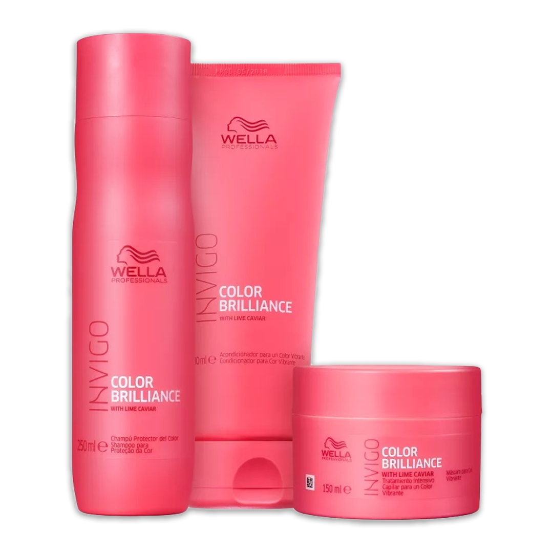 Kit Wella Professionals Invigo Color Brilliance Trio (3 Produtos)