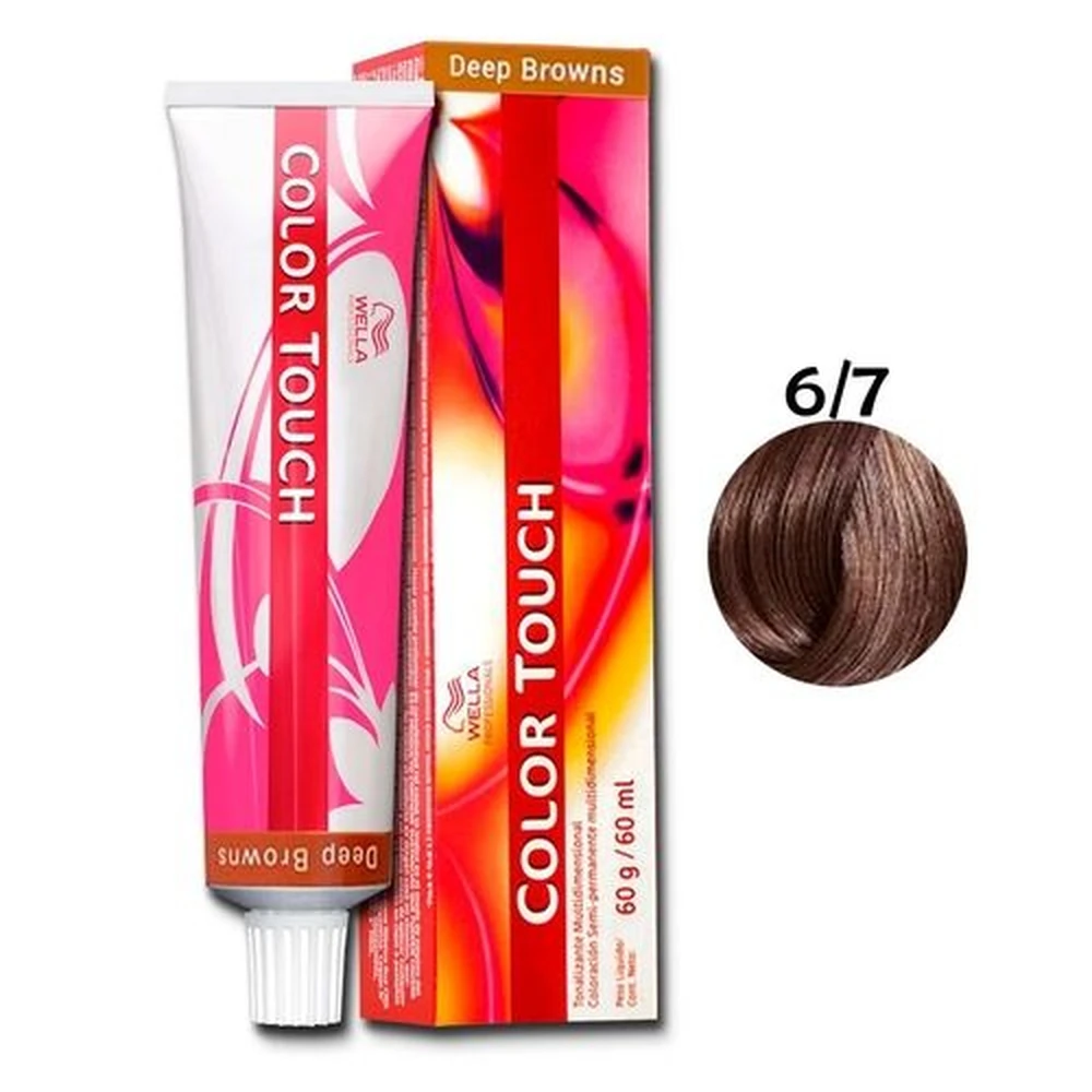 Tonalizante Wella Color Touch Louro Escuro Marrom 6/7 - 60 G