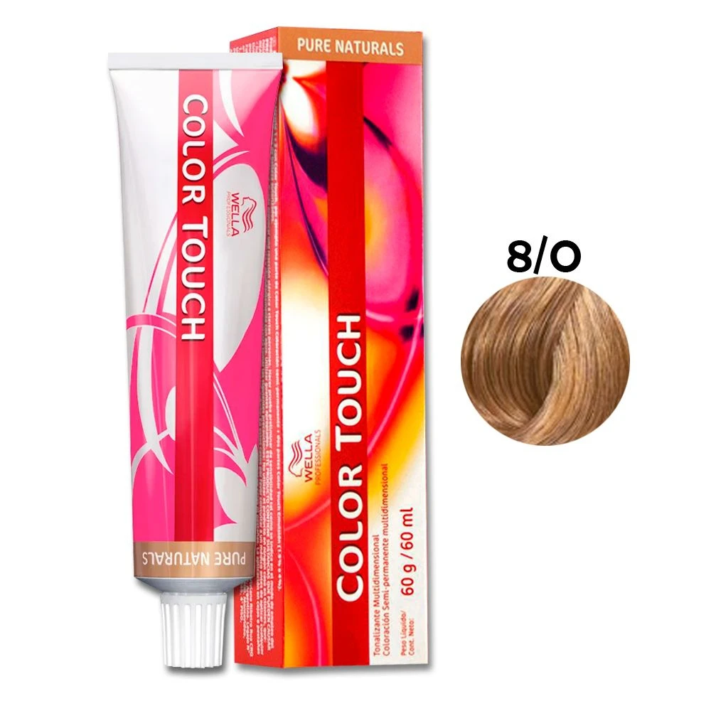 Tonalizante Wella Color Touch Louro Claro Natural 8/0 - 60ml