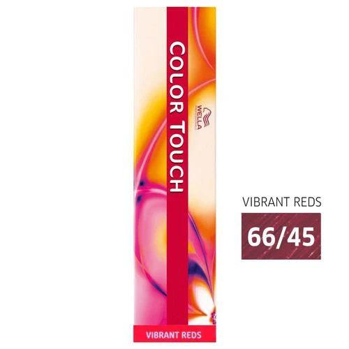 Tonalizante Wella Color Touch Louro Escuro Intenso Vermelho Acaju 66/45 - 60 G