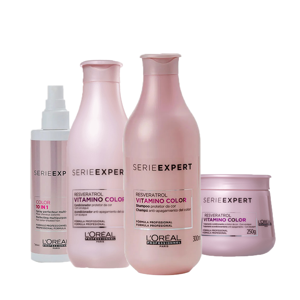 KIT LOREAL VITAMINO COLOR (4 PRODUTOS)