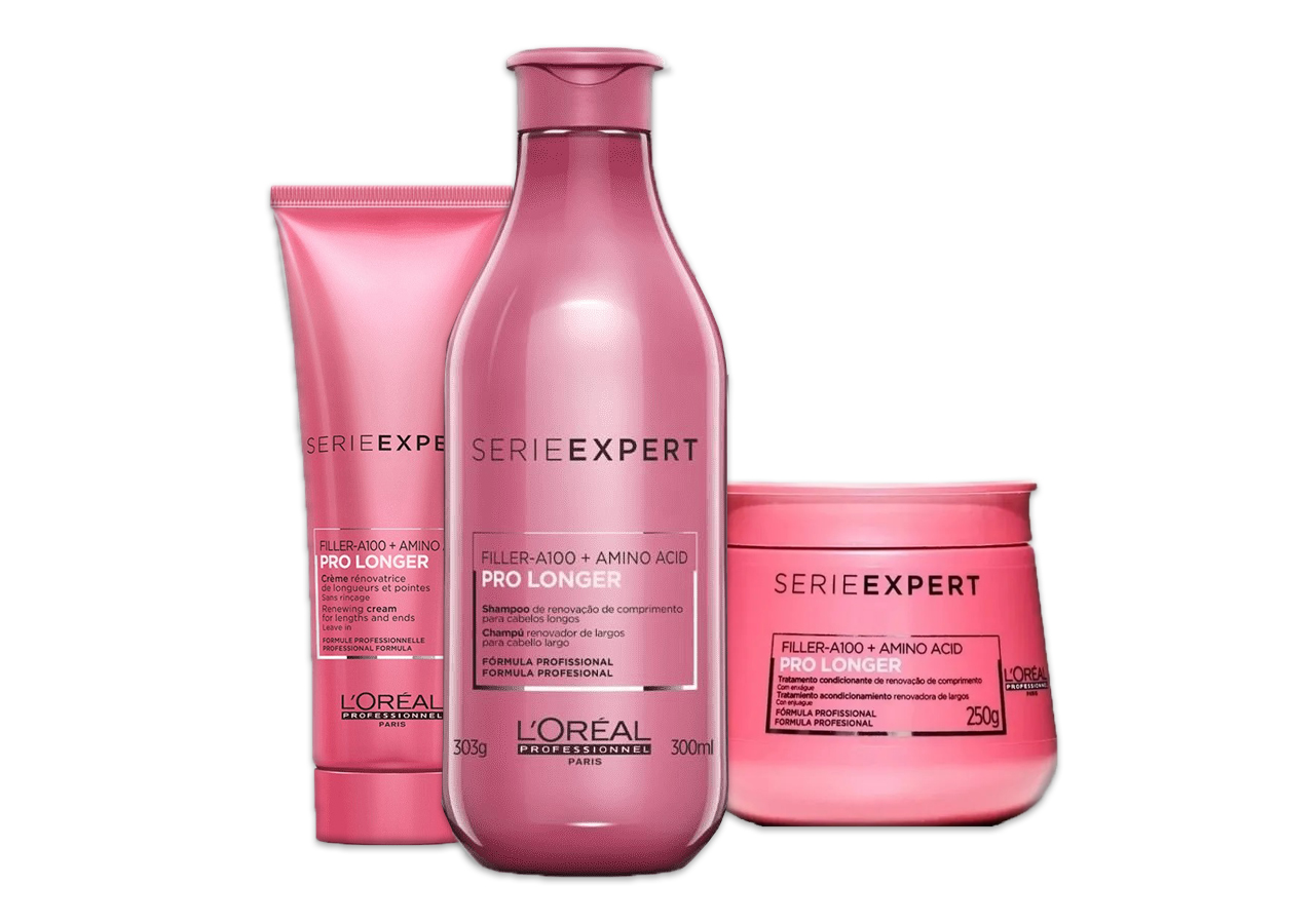 Kit LOral Professionnel Pro Longer Shampoo - Leave In- Mscara