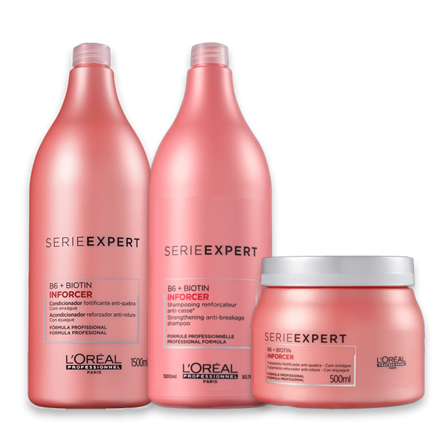 Kit Loreal Professionnel Inforcer Serie Expert Salon Trio (3 Produtos)