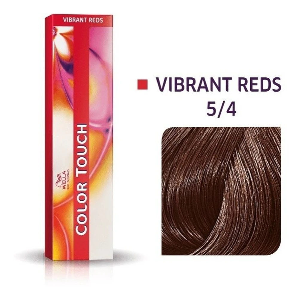 Tonalizante Wella Color Touch Castanho Claro Vermelho 5/4 - 60 G