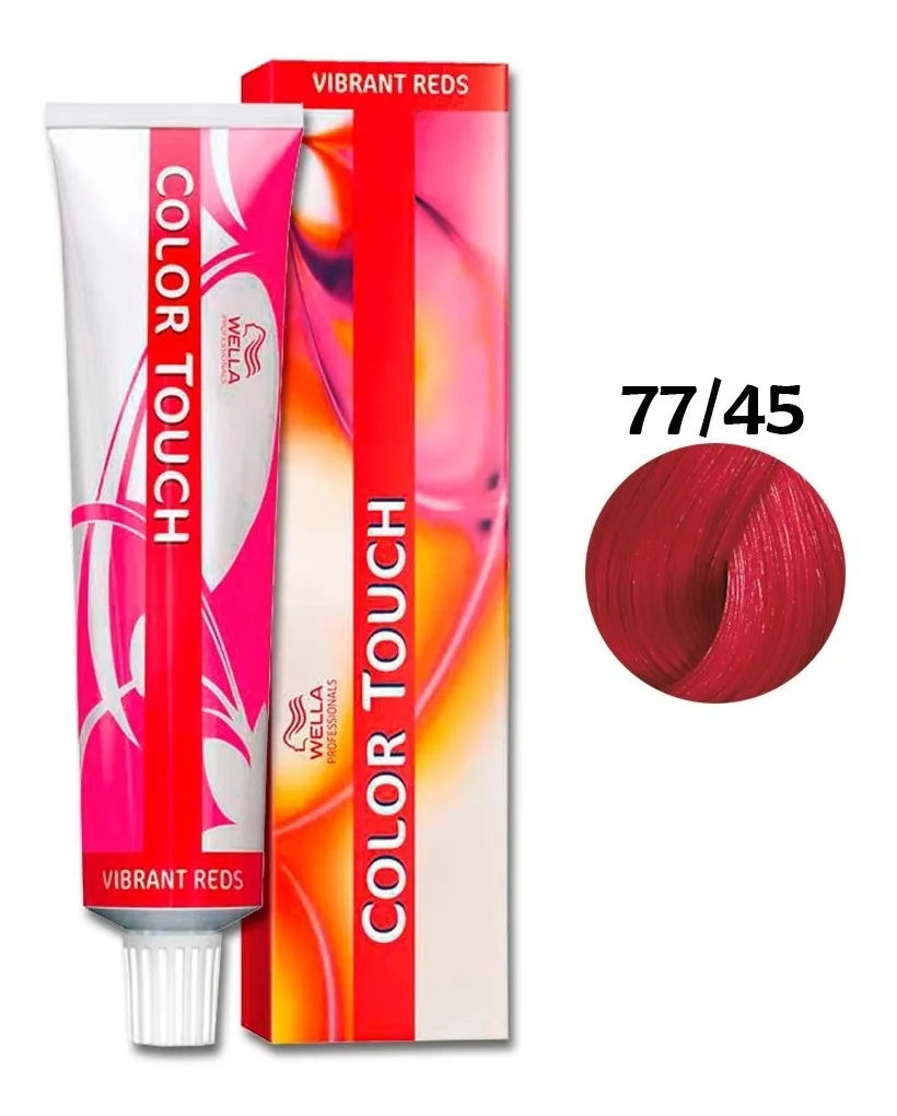 Tonalizante Wella Color Touch Louro Mdio Intenso Vermelho Acaju 77/45 - 60 G