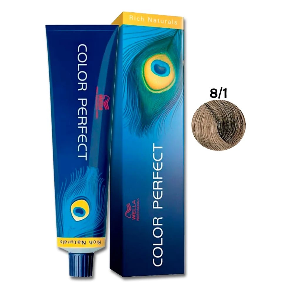 Colorao Wella Louro Claro Cinza 8/1 - 60 G