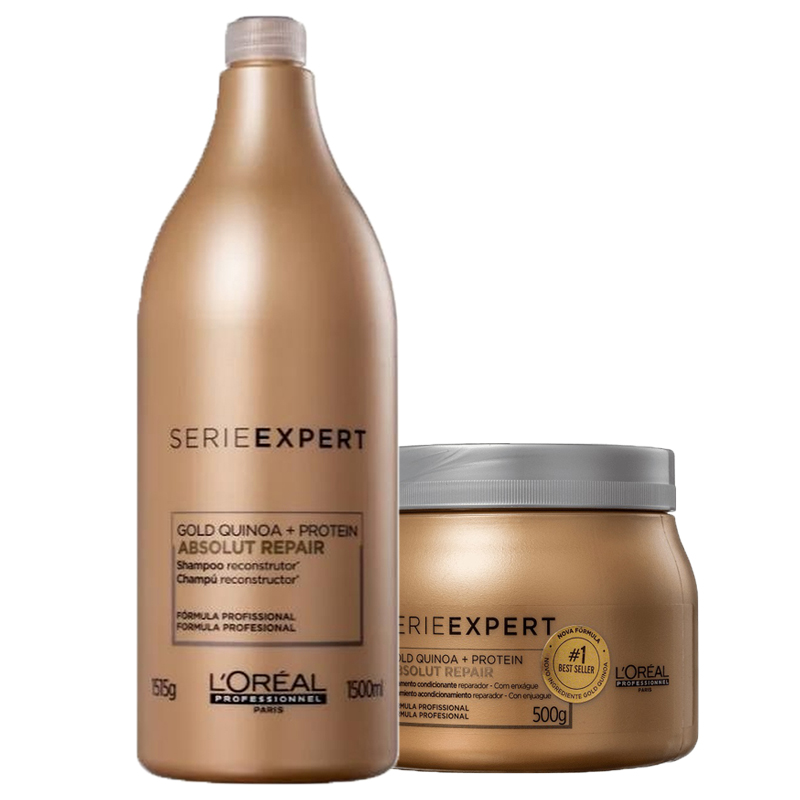 Kit Loreal Professionnel Serie Expert Absolut Repair Gold Quinoa Duo (2 Produtos)