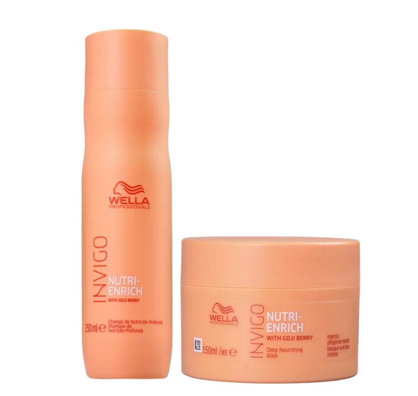 Kit Pequeno Wella Professionals Invigo Nutri-Enrich - Shampoo 250mL + Mscara 150 mL 