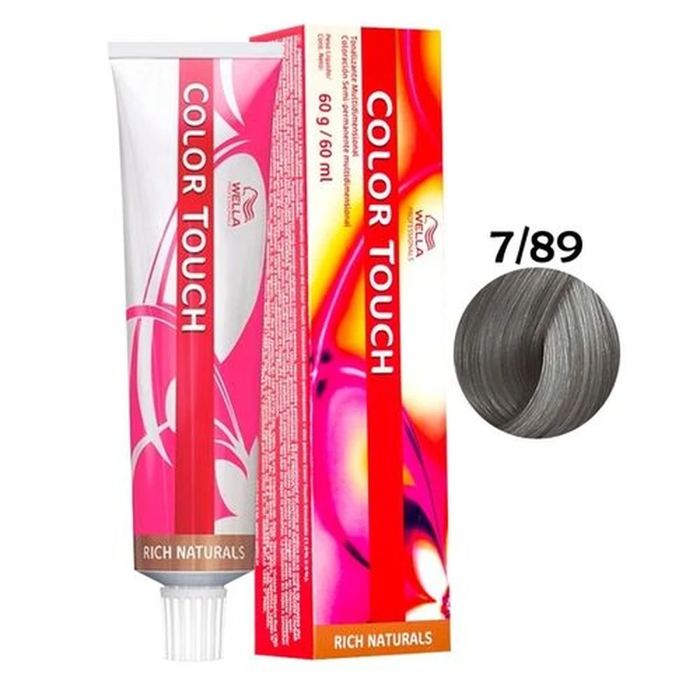 Tonalizante Wella Color Touch Louro Mdio Perola Cendre 7/89 - 60 G