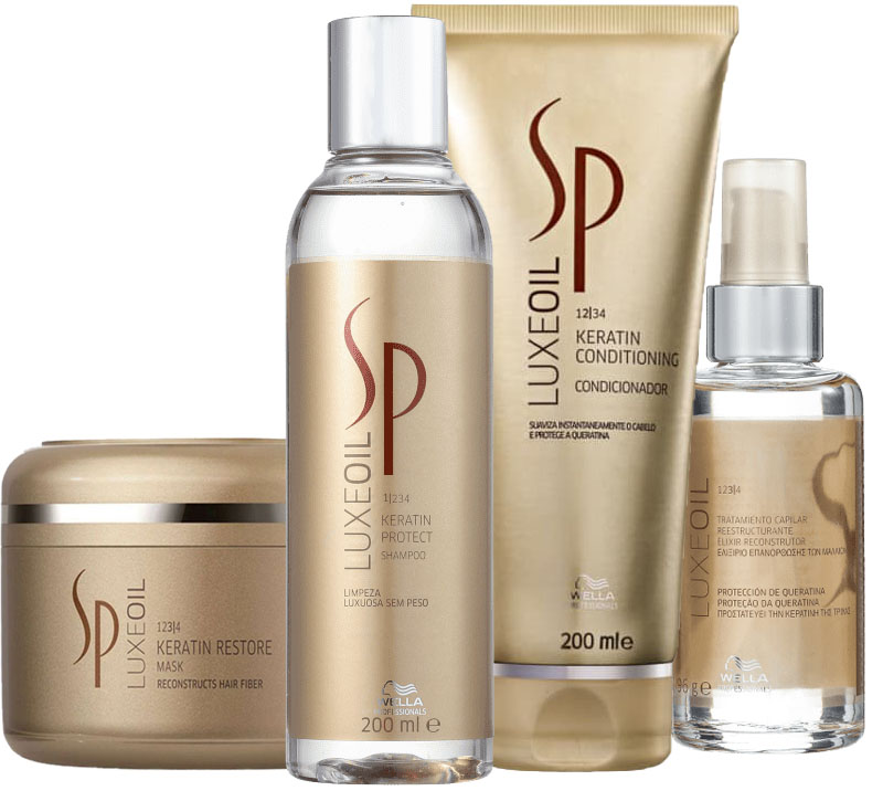 Kit SP System Professional Luxe Oil Keratin Restore (4 Produtos)