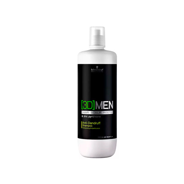 Shampoo Bonacure  3D Men Anti-Caspa 1 Litro Schwarzkopf