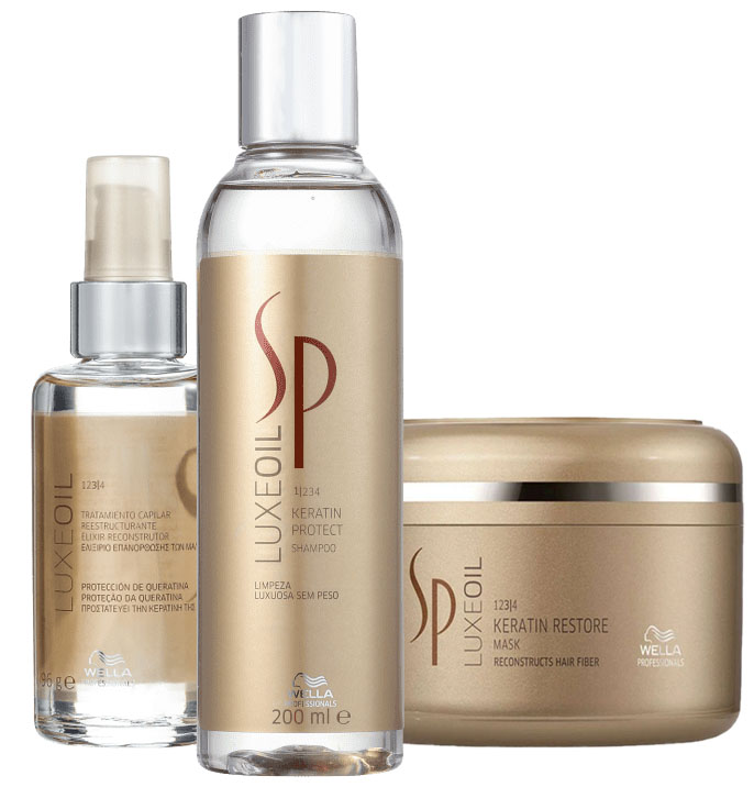 Kit SP System Professional Luxe Oil Keratin Restore (3 Produtos)