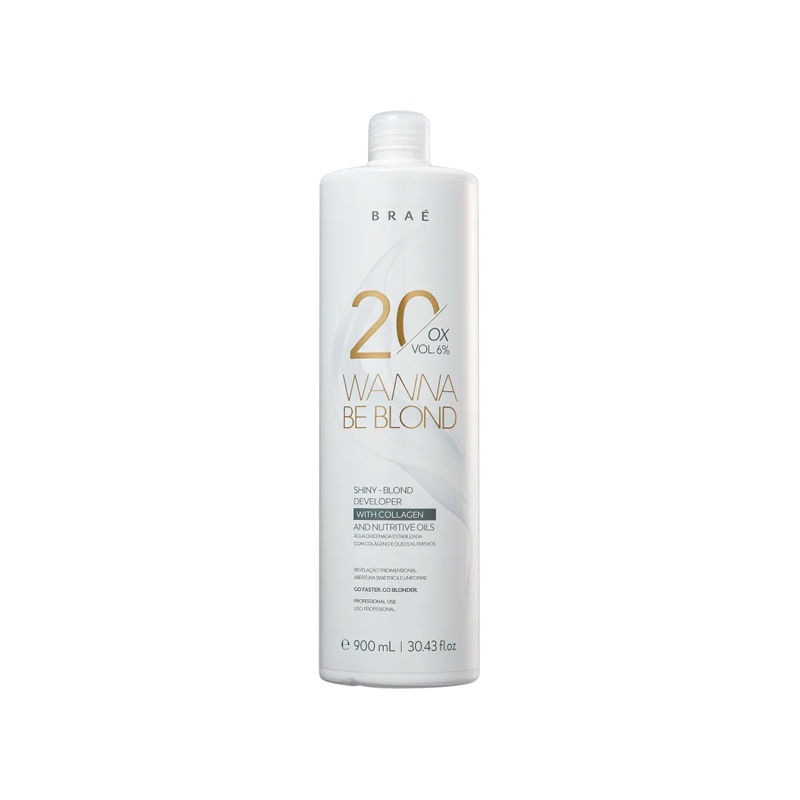 Agua Oxigenada Bra Wanna Be Blond 20 Vol 900ml