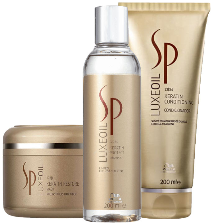 Kit SP System Professional Luxe Oil Keratin Restore Trio (3 Produtos)