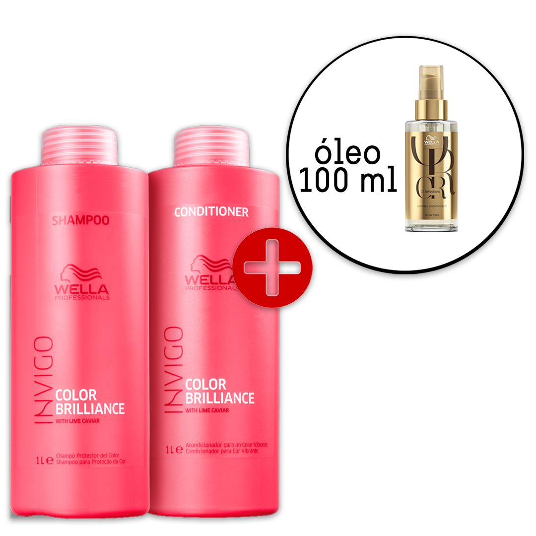 Kit Wella Professionals Invigo Color Brilliance Duo + Oil Reflections 